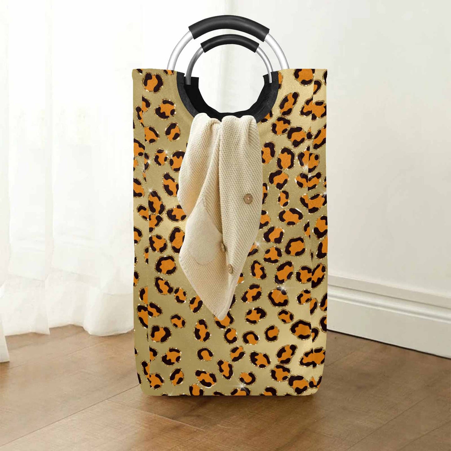 Animal Print 10  Square Laundry Basket