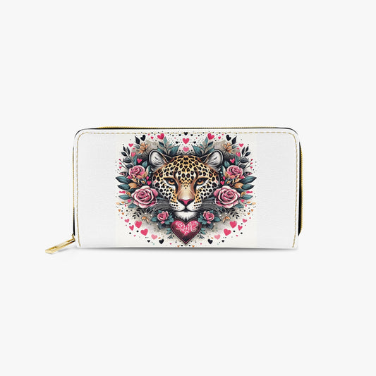 Long Type Zipper Purse - Cheetah