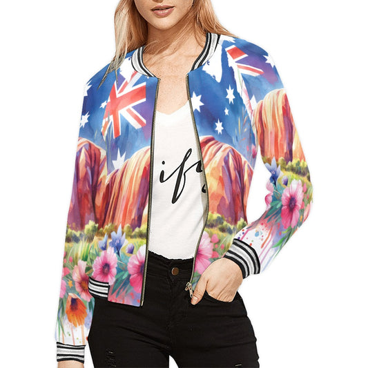 Uluru Ayers Rock awd1314 Bomber Jacket for Women