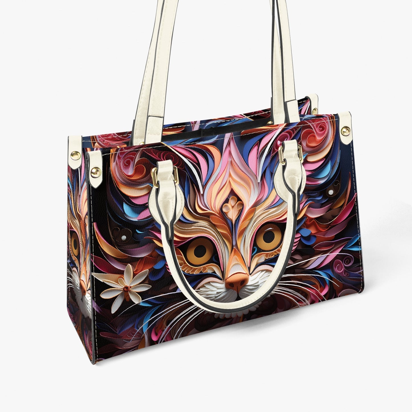 Women's Tote Bag - Long Strap - Cat