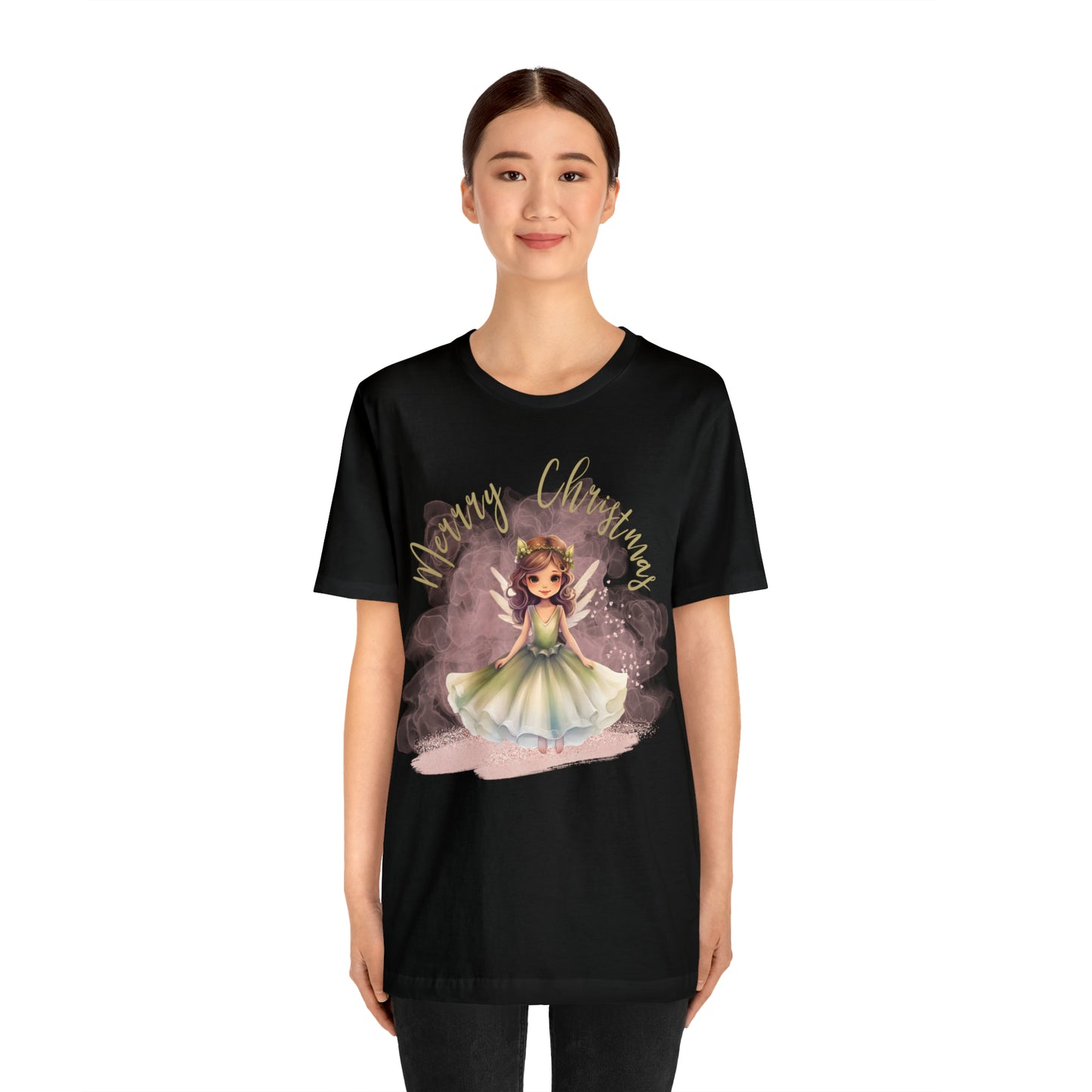 Unisex Jersey Short Sleeve Tee Christmas, Women's Fairy T-shirt A-00006