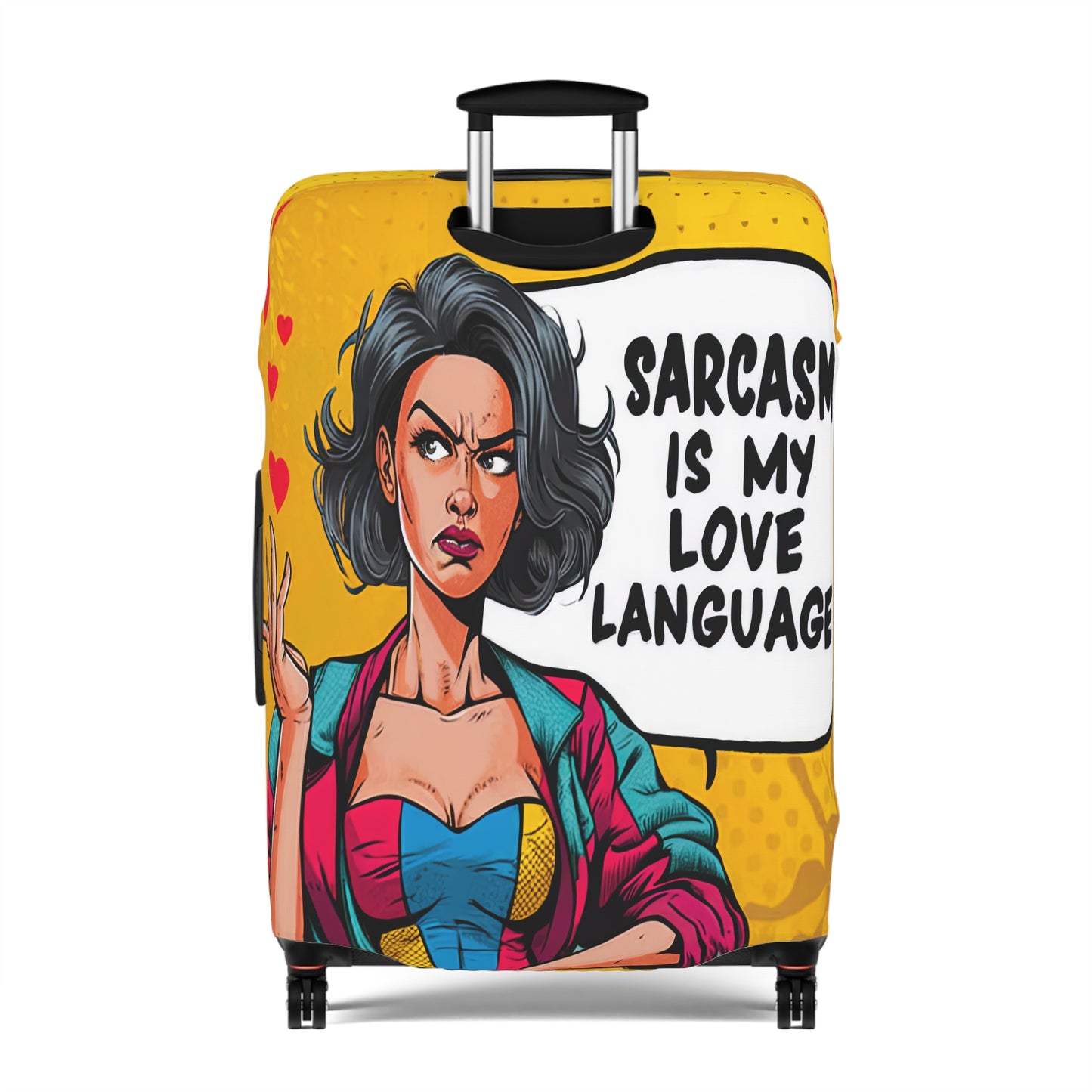 Luggage Cover, Funny Quote, Sarcasm is my Love language, awd-1727