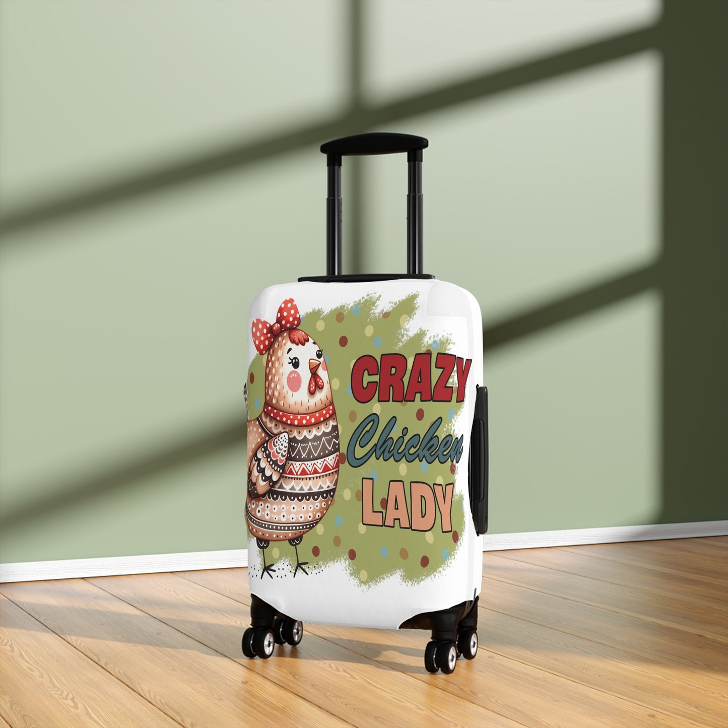 Luggage Cover, Chicken, Crazy Chicken Lady, awd-1265