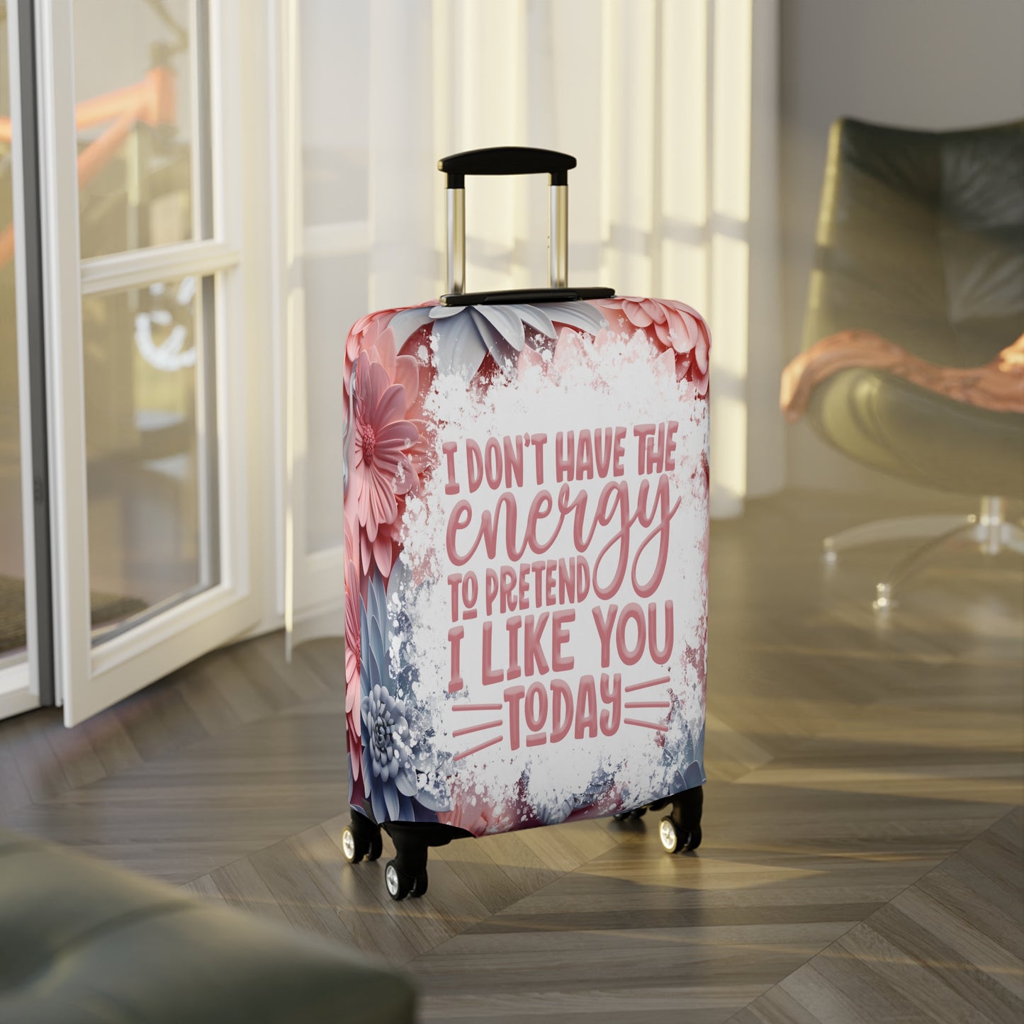 Luggage Cover, I don't have the energy to pretend I like you today, awd-1688