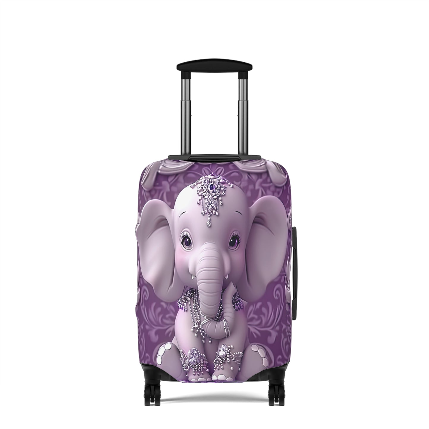 Luggage Cover, Purple Elephant, awd-1415