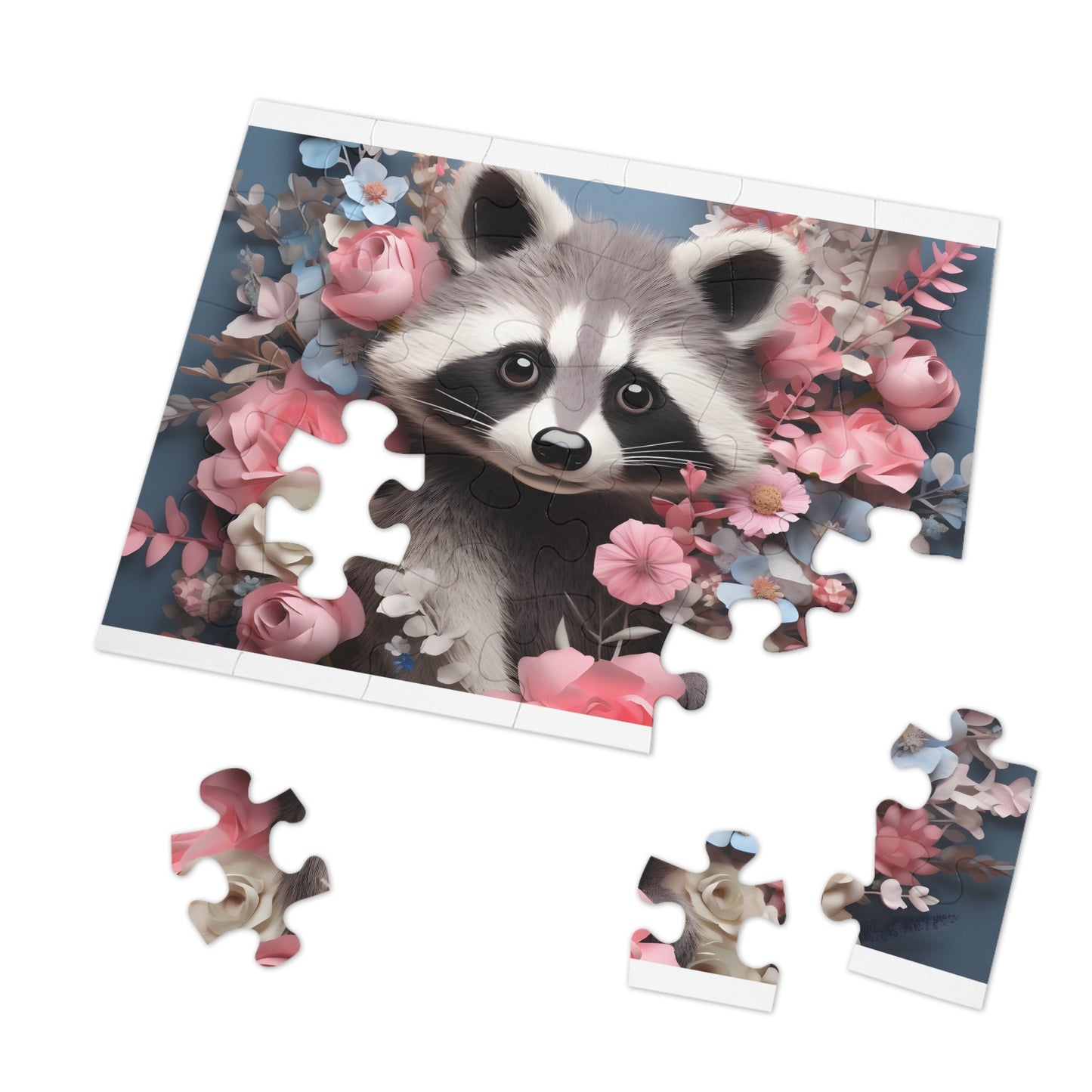 Jigsaw Puzzle, Racoon, Personalised/Non-Personalised (30, 110, 252, 500,1000-Piece)