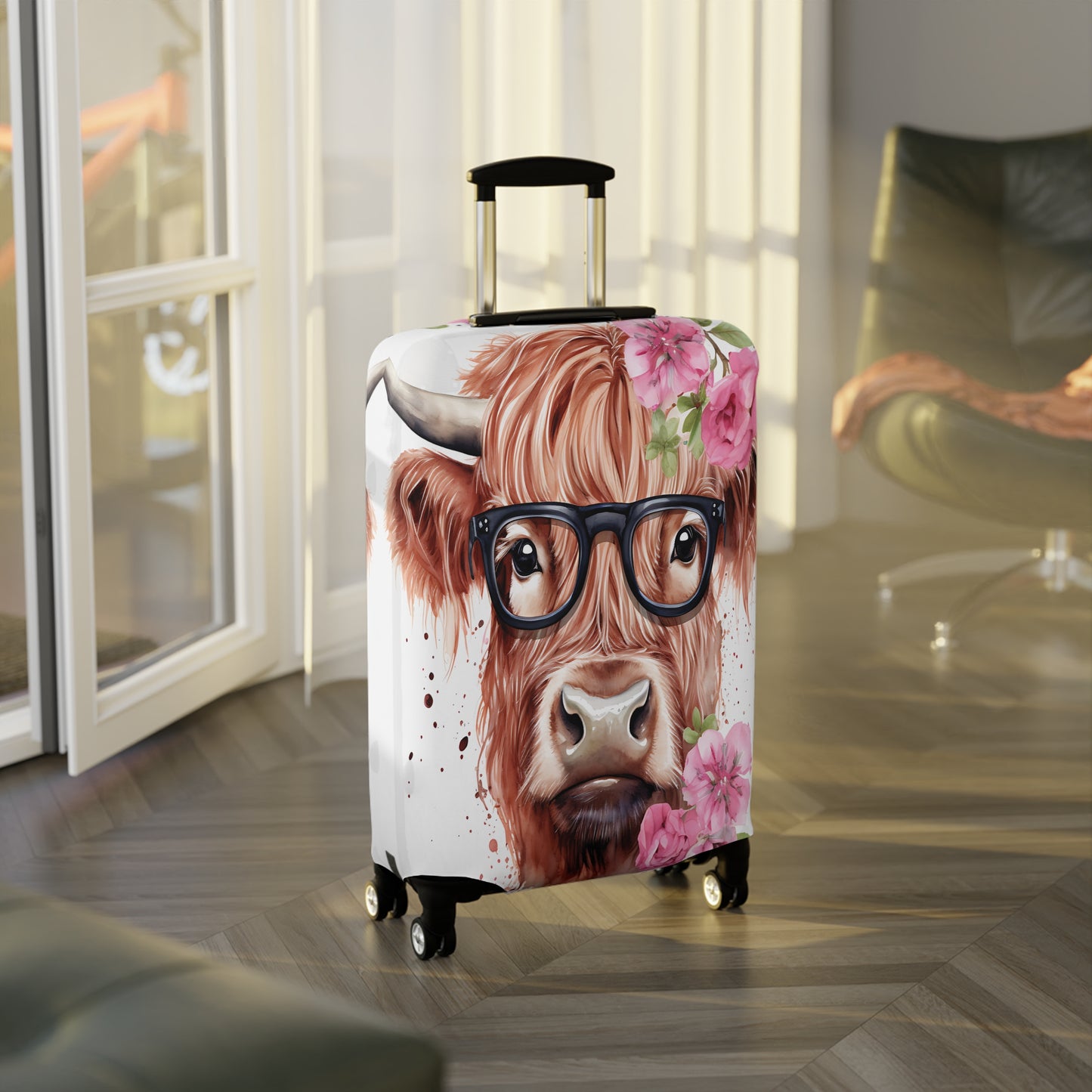 Luggage Cover, Highland Cow, awd-012