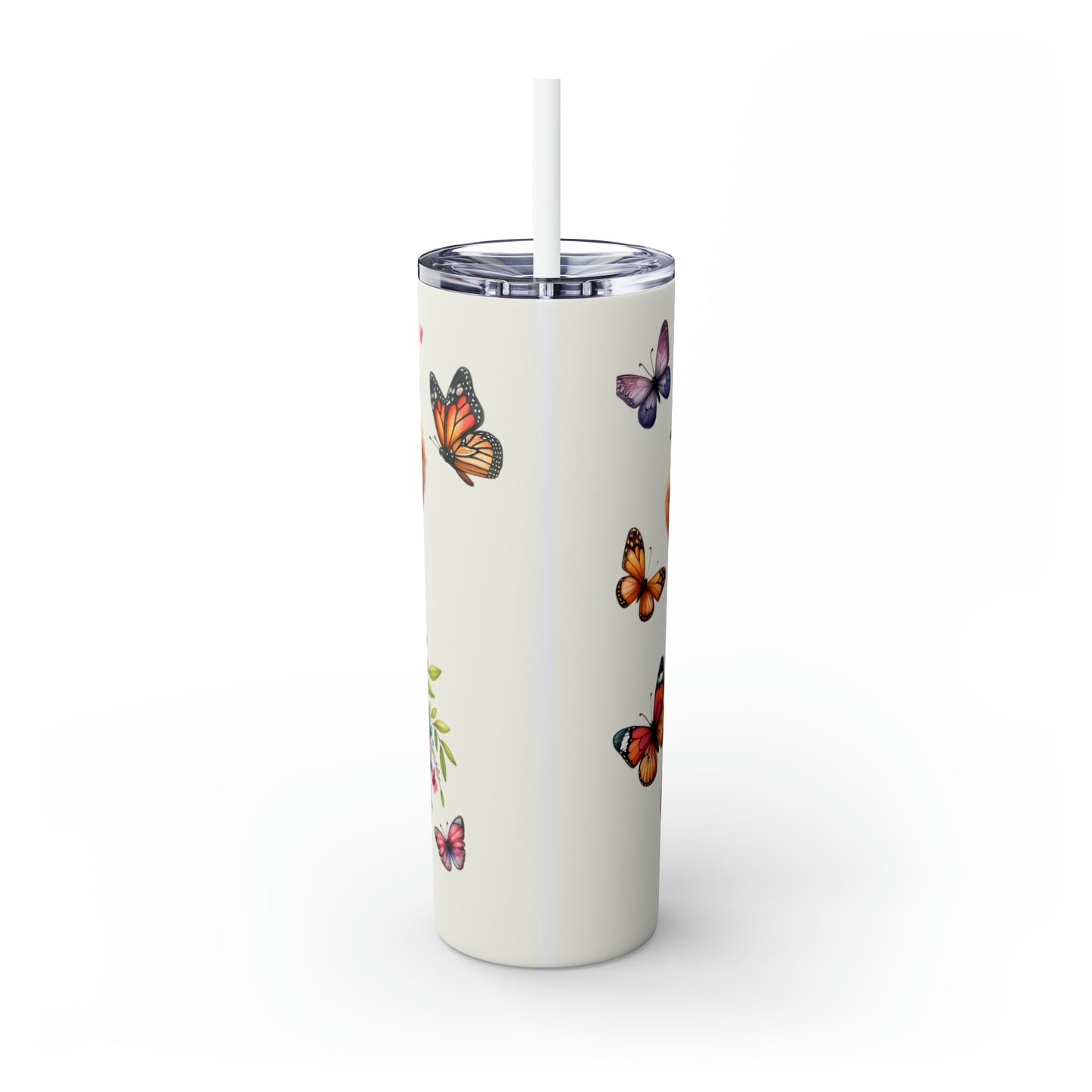 Skinny Tumbler with Straw, 20oz, Baby Highland Cow