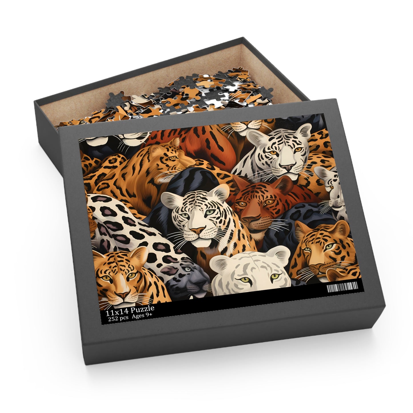 Personalised/Non-Personalised Puzzle, Leopard (120, 252, 500-Piece)