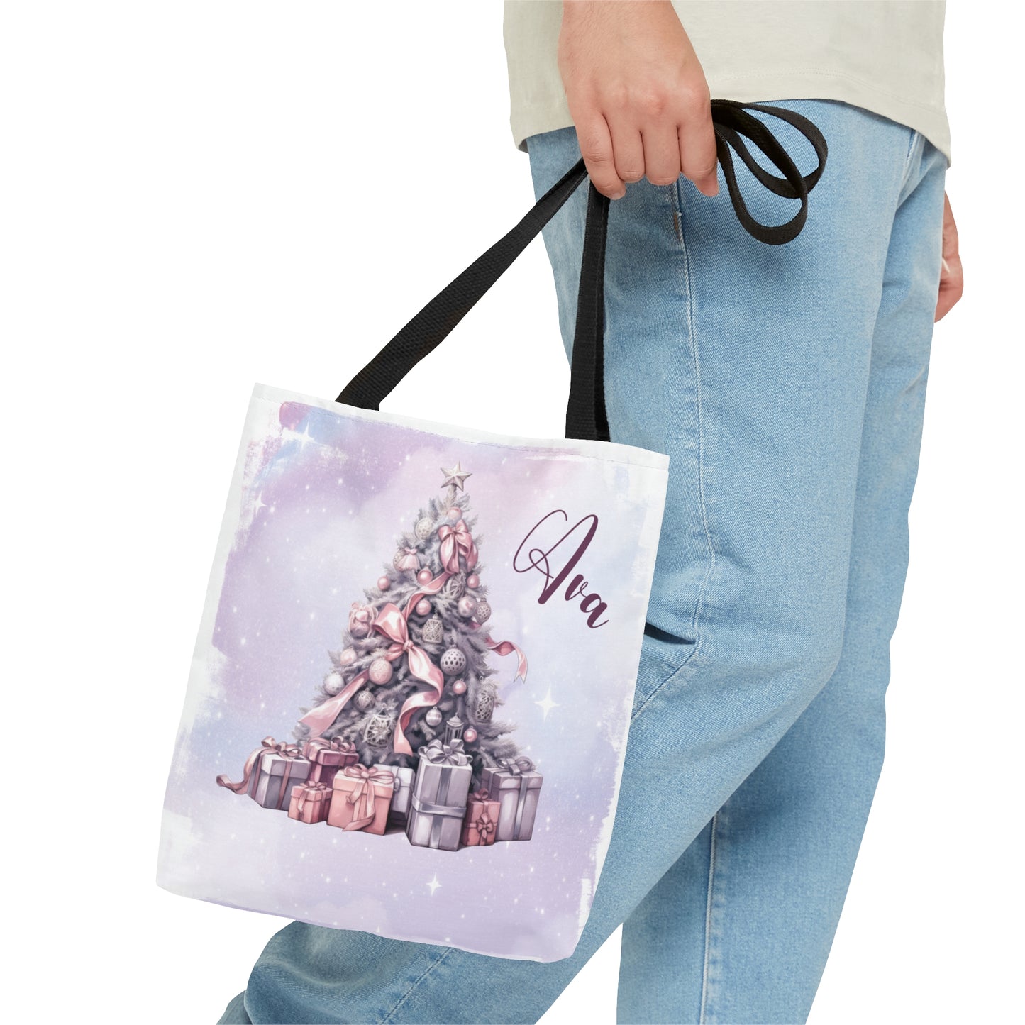 Personalised Tote Bag, Christmas Tree bag, Christmas Tote Bag, Personalised/Non-Personalised