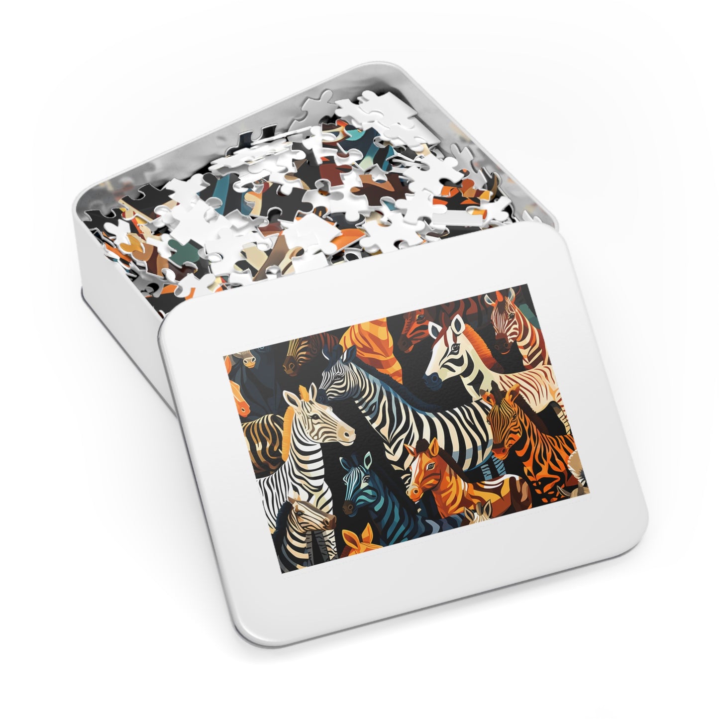 Jigsaw Puzzle, Zebra, Personalised/Non-Personalised (30, 110, 252, 500,1000-Piece)