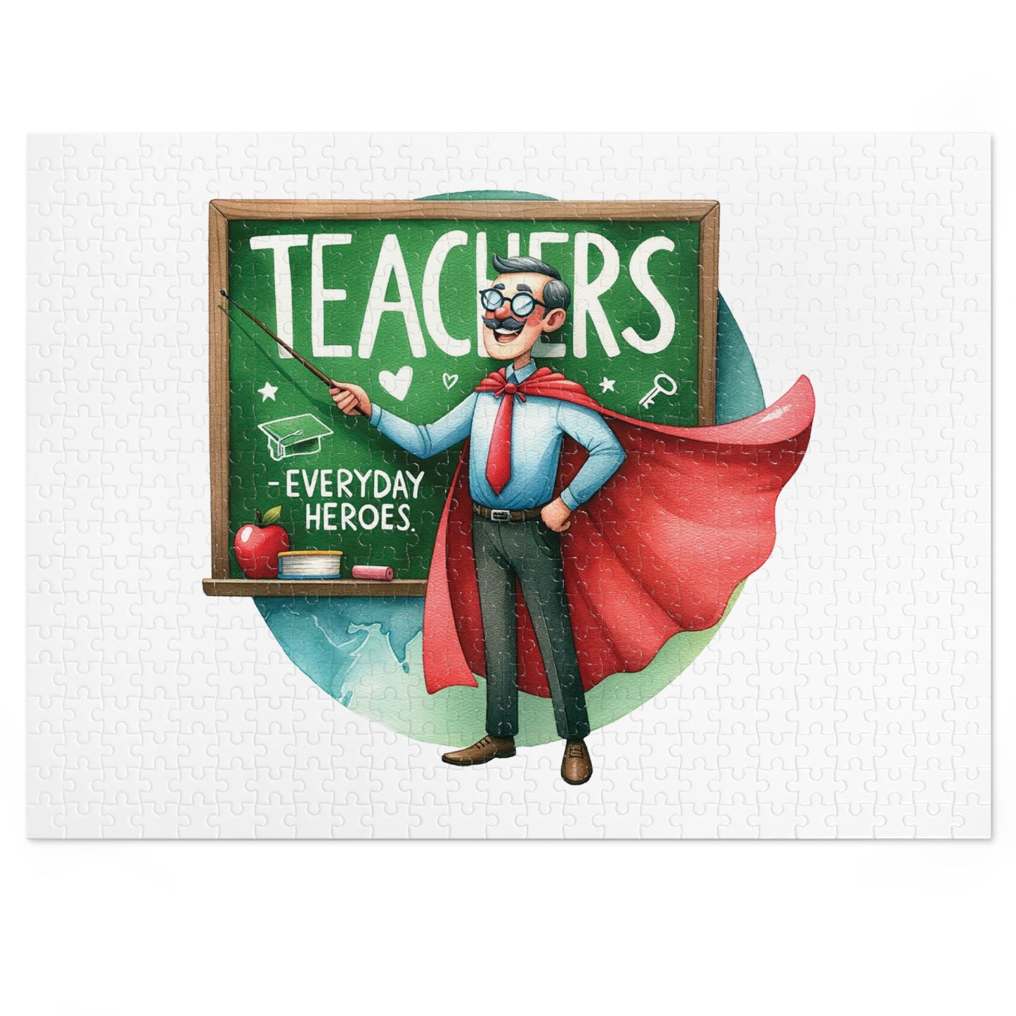 Jigsaw Puzzle, Teacher, Personalised/Non-Personalised (30, 110, 252, 500,1000-Piece)