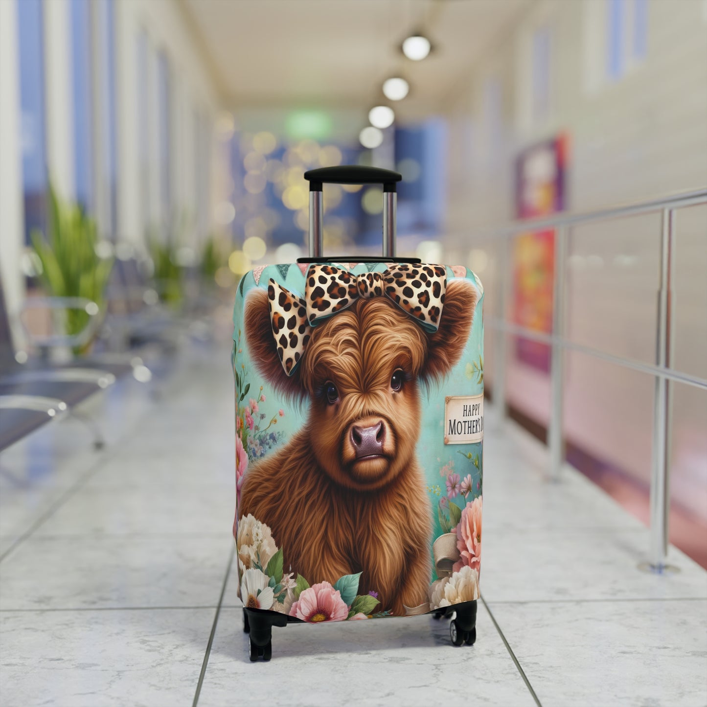 Luggage Cover, Highland Cow, awd-5004