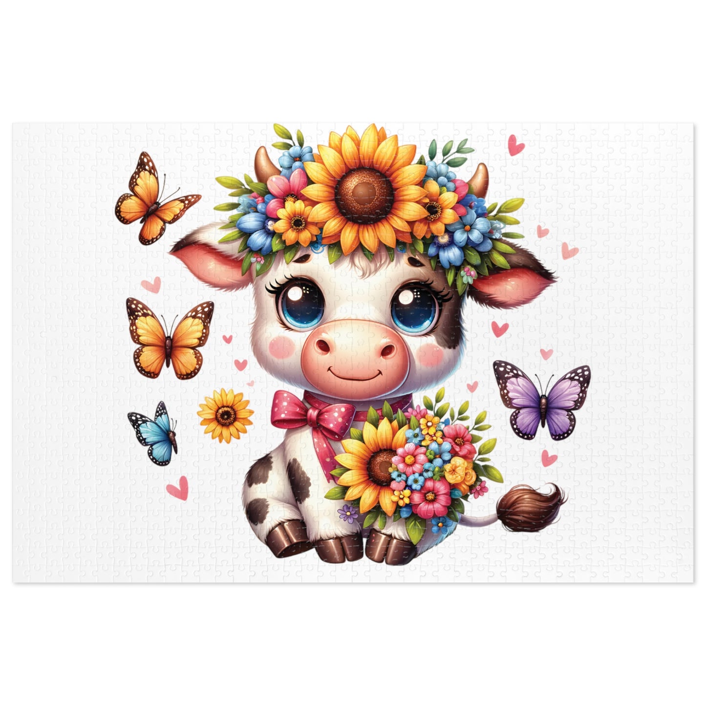 Jigsaw Puzzle, Highland Cow, Personalised/Non-Personalised (30, 110, 252, 500,1000-Piece)