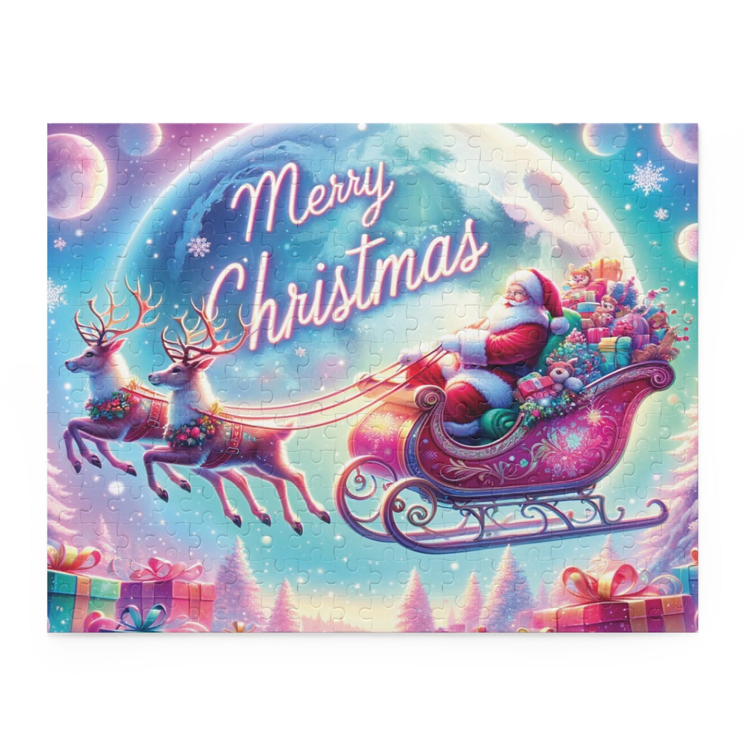 Personalised/Non-Personalised Puzzle, Christmas (120, 252, 500-Piece)