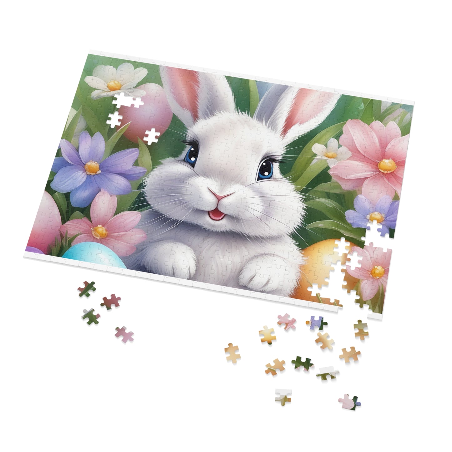 Puzzle, Easter, Rabbit, Personalised/Non-Personalised (30, 110, 252, 500,1000-Piece) awd-648