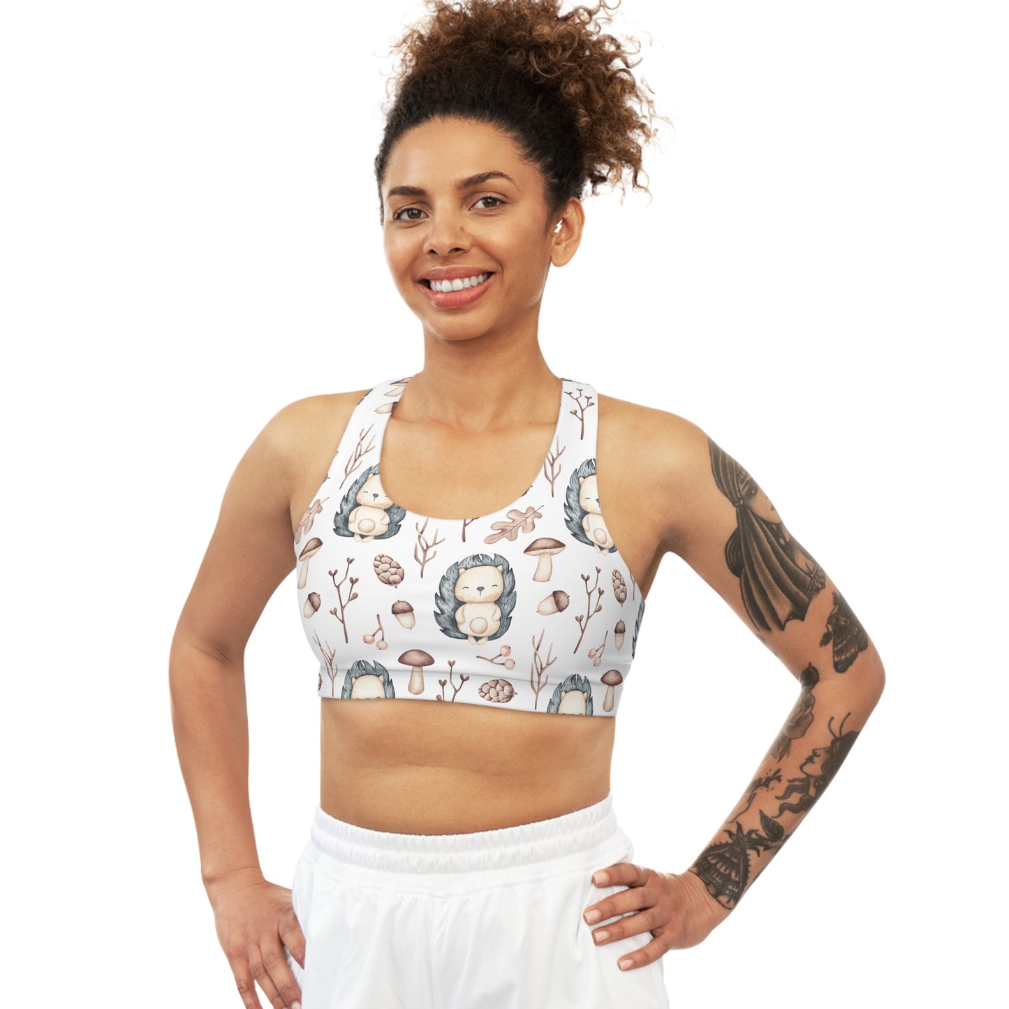 Seamless Sports Bra, Hedgehog