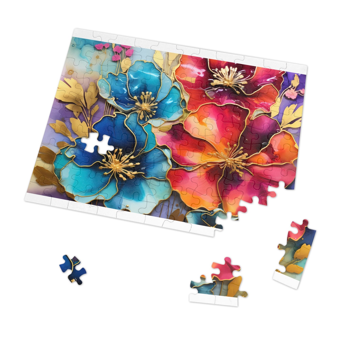 Jigsaw Puzzle, Floral, Personalised/Non-Personalised (30, 110, 252, 500,1000-Piece)