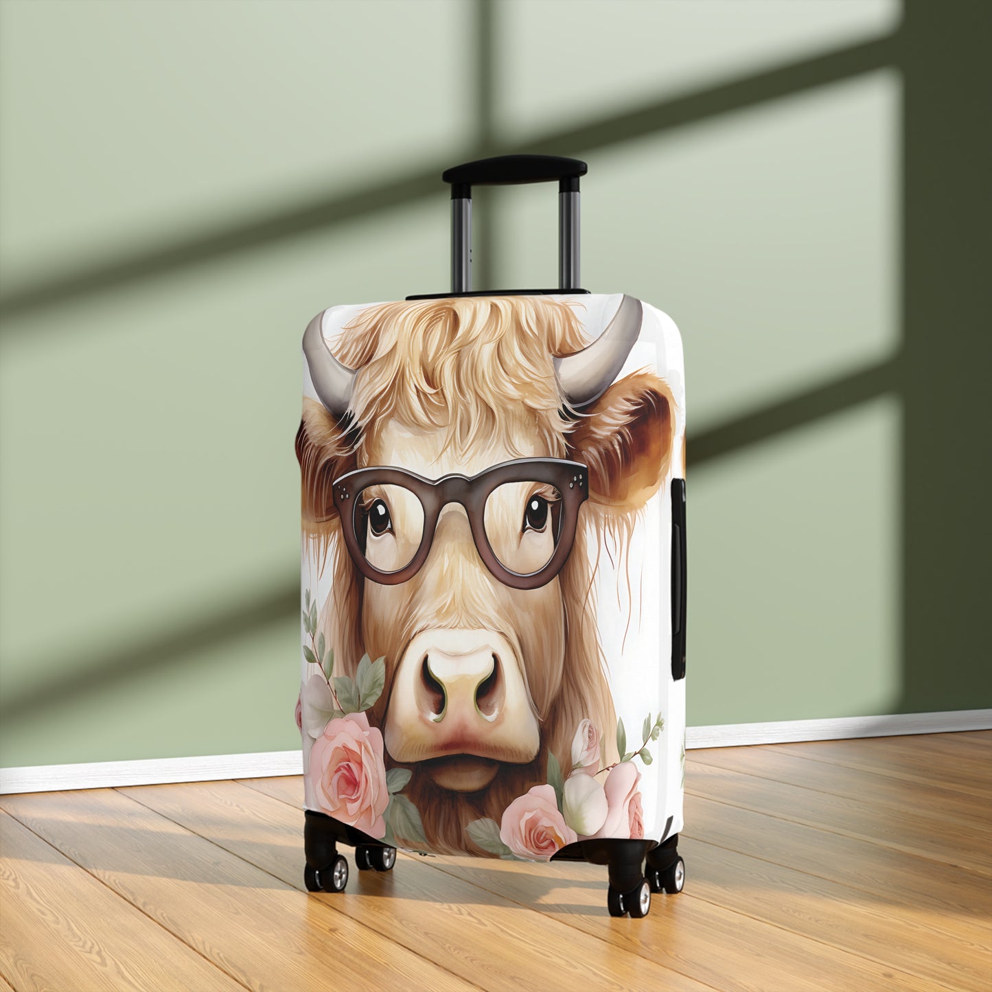 Luggage Cover, Highland Cow, awd-009