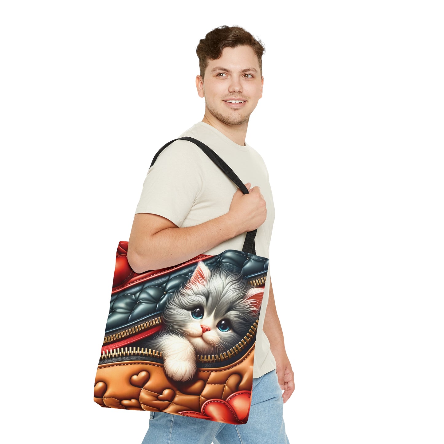 Tote Bag, Cat, Personalised/Non-Personalised Tote bag