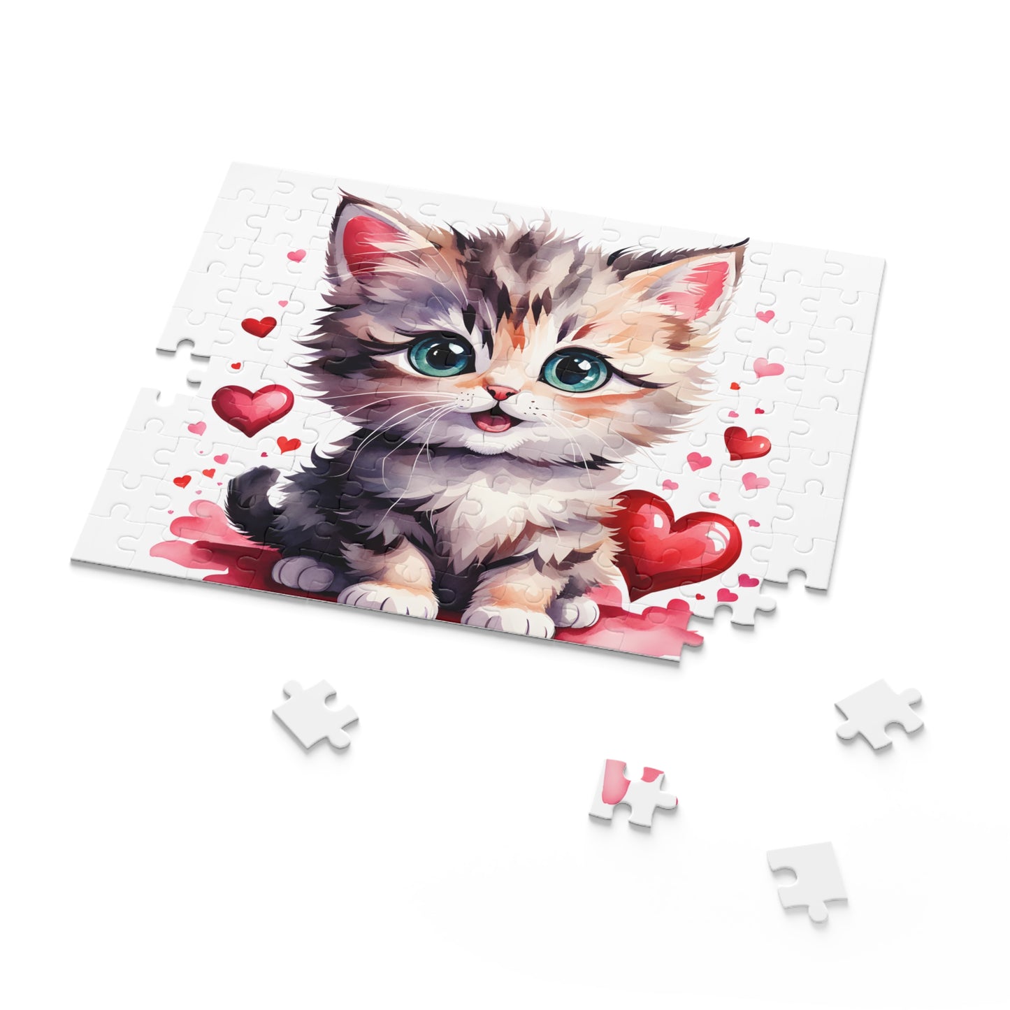 Personalised/Non-Personalised Puzzle, Cat (120, 252, 500-Piece)