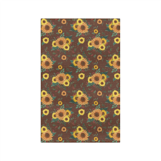 Microfiber Tea Towel, Western Sunflower