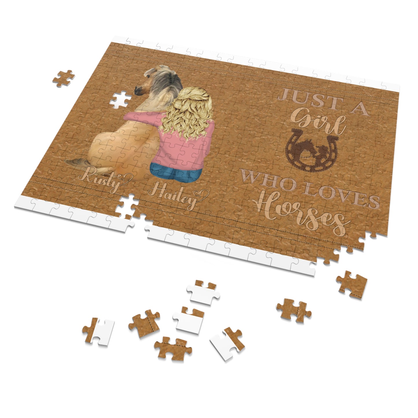 Jigsaw Puzzle, Just a Girl Who Loves Horses (30, 110, 252, 500,1000-Piece)