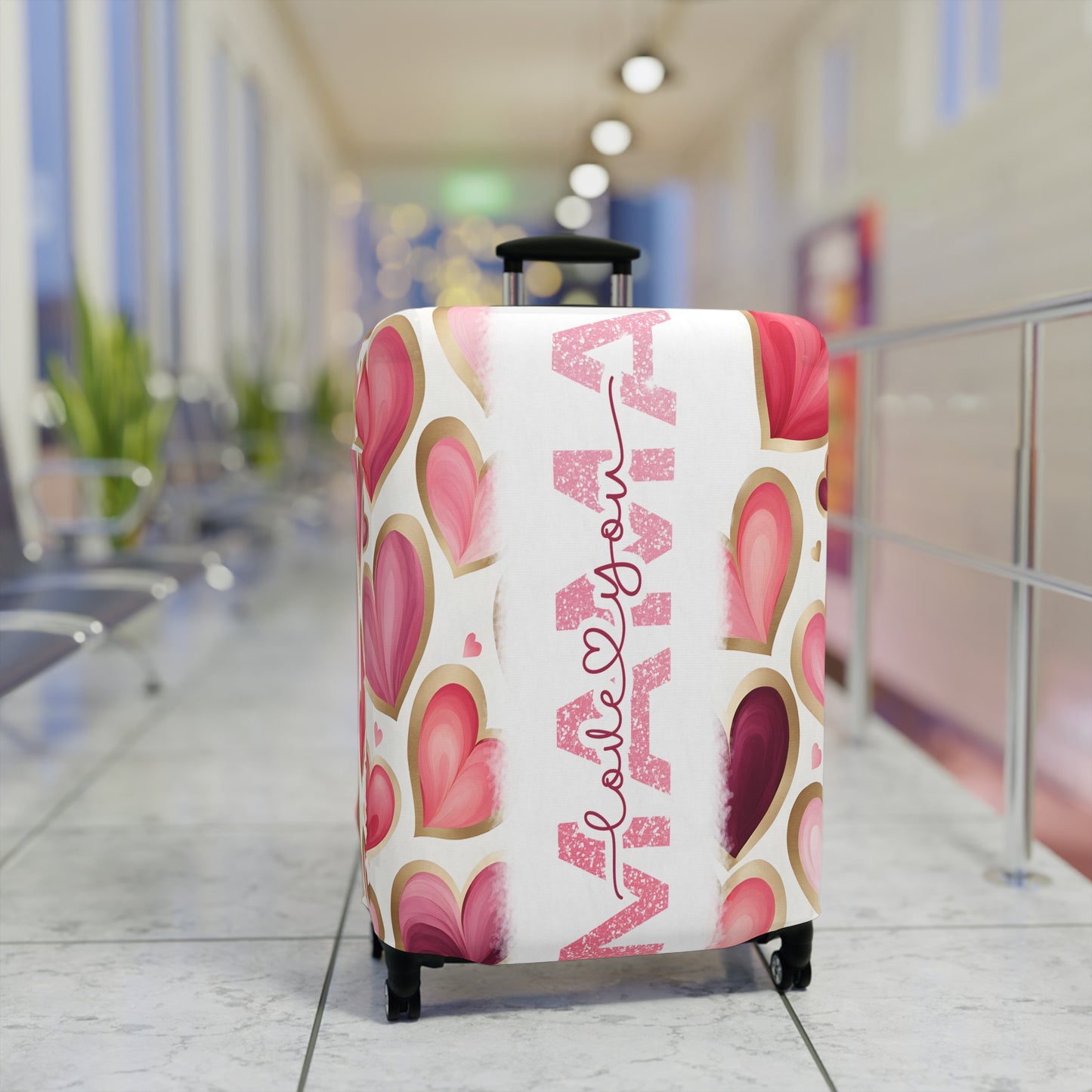 Luggage Cover, Hearts Mama, awd-1441