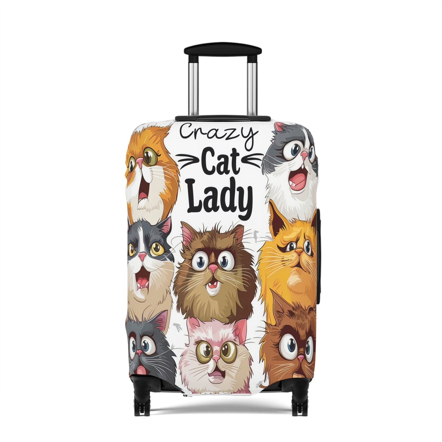 Luggage Cover, Crazy Cat Lady, awd-1489