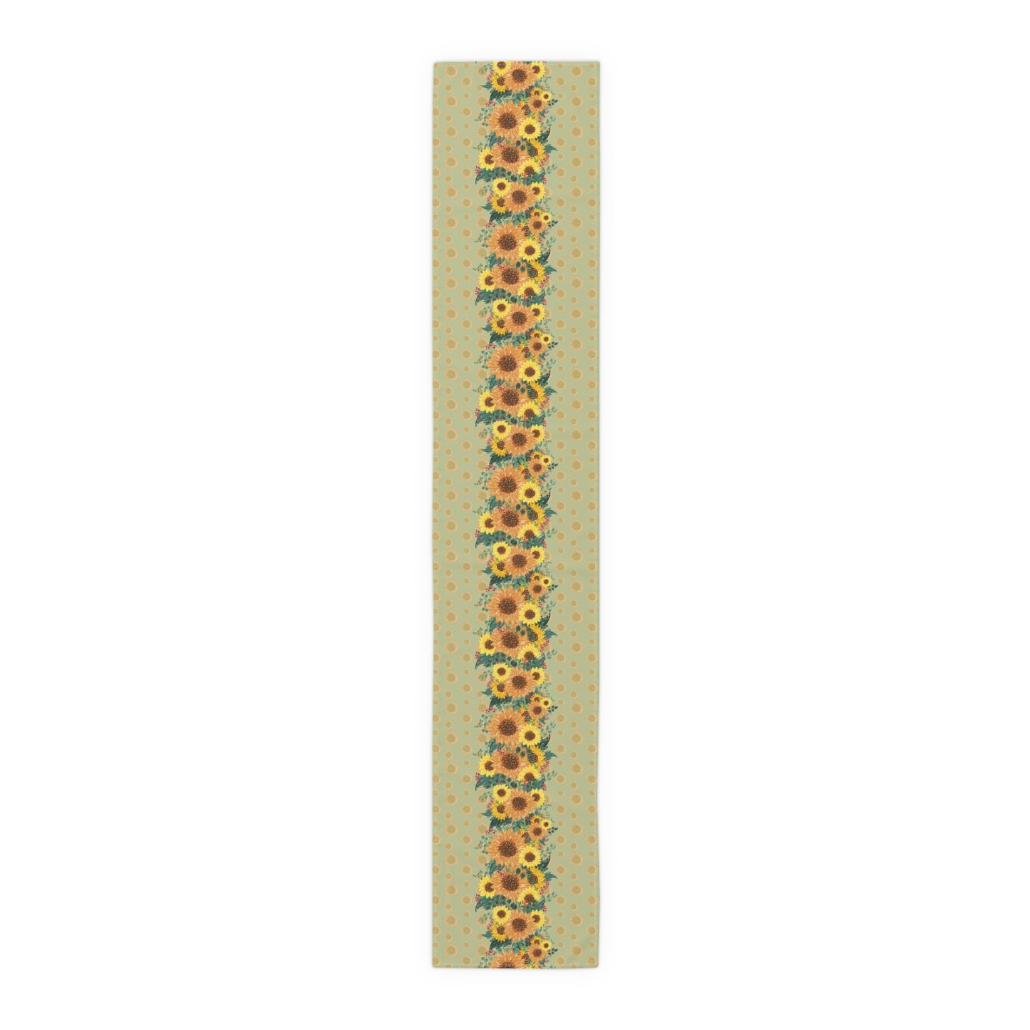 Sunflower Floral Table Runner, Cotton Twill and Poly Available, 2 sizes Available