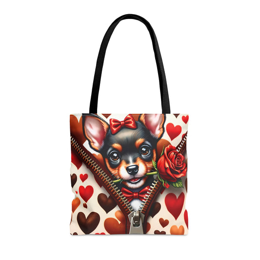 Tote Bag, Cute Dog, Personalised/Non-Personalised Tote bag