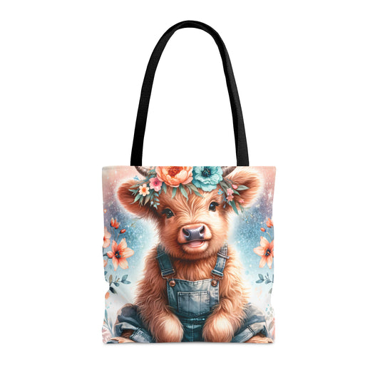 Tote Bag, Highland Cow, Personalised/Non-Personalised Tote bag