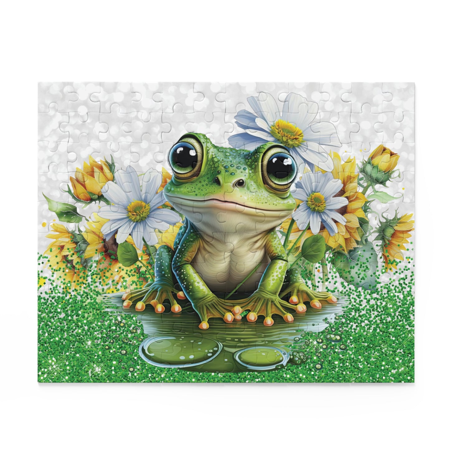 Personalised/Non-Personalised Puzzle, Frog (120, 252, 500-Piece)