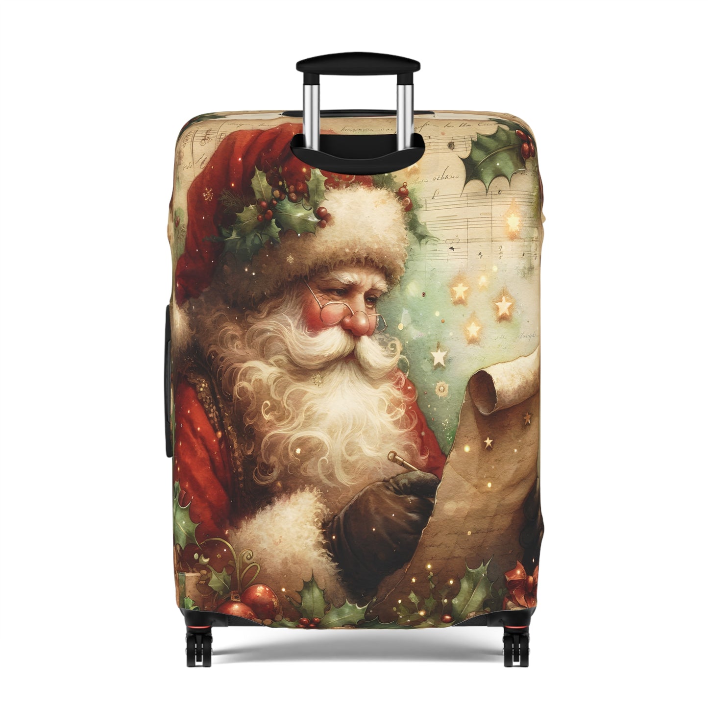 Luggage Cover, Christmas, Vintage Santa, awd-1481