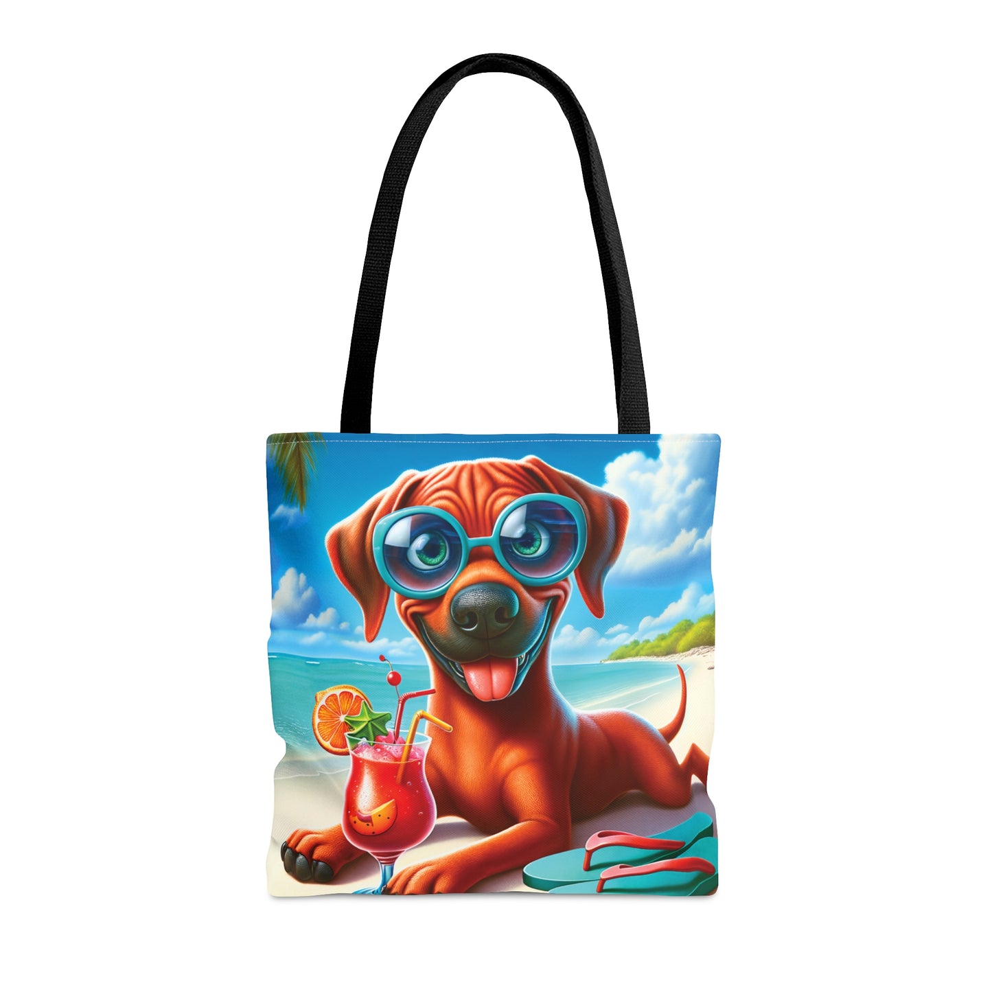 Tote Bag, Dog on Beach, RhodesianRidgeback, Tote bag,  awd-1238