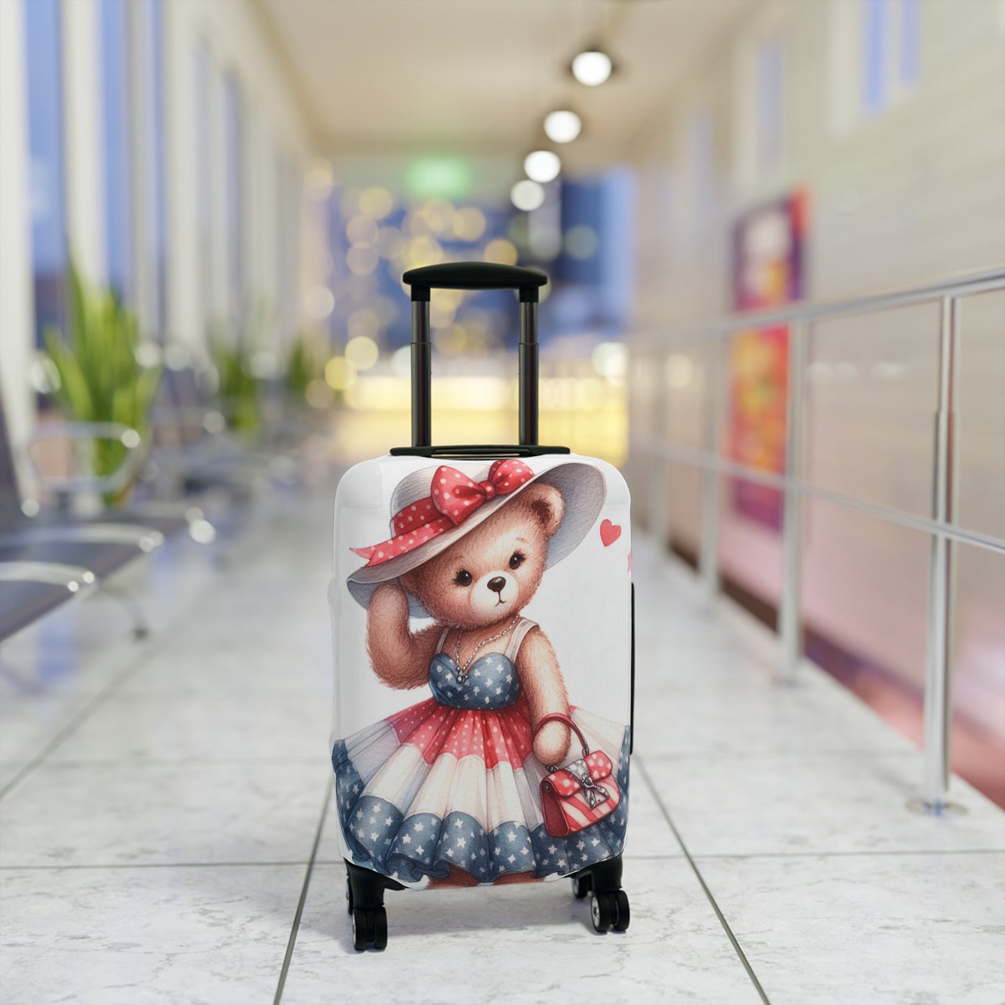 Luggage Cover, Teddy Bear, awd-3029