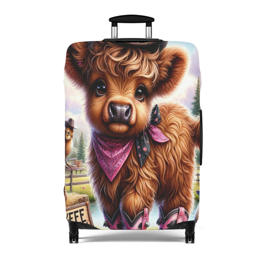 Luggage Cover, Highland Cow, Country and Western, awd-1417