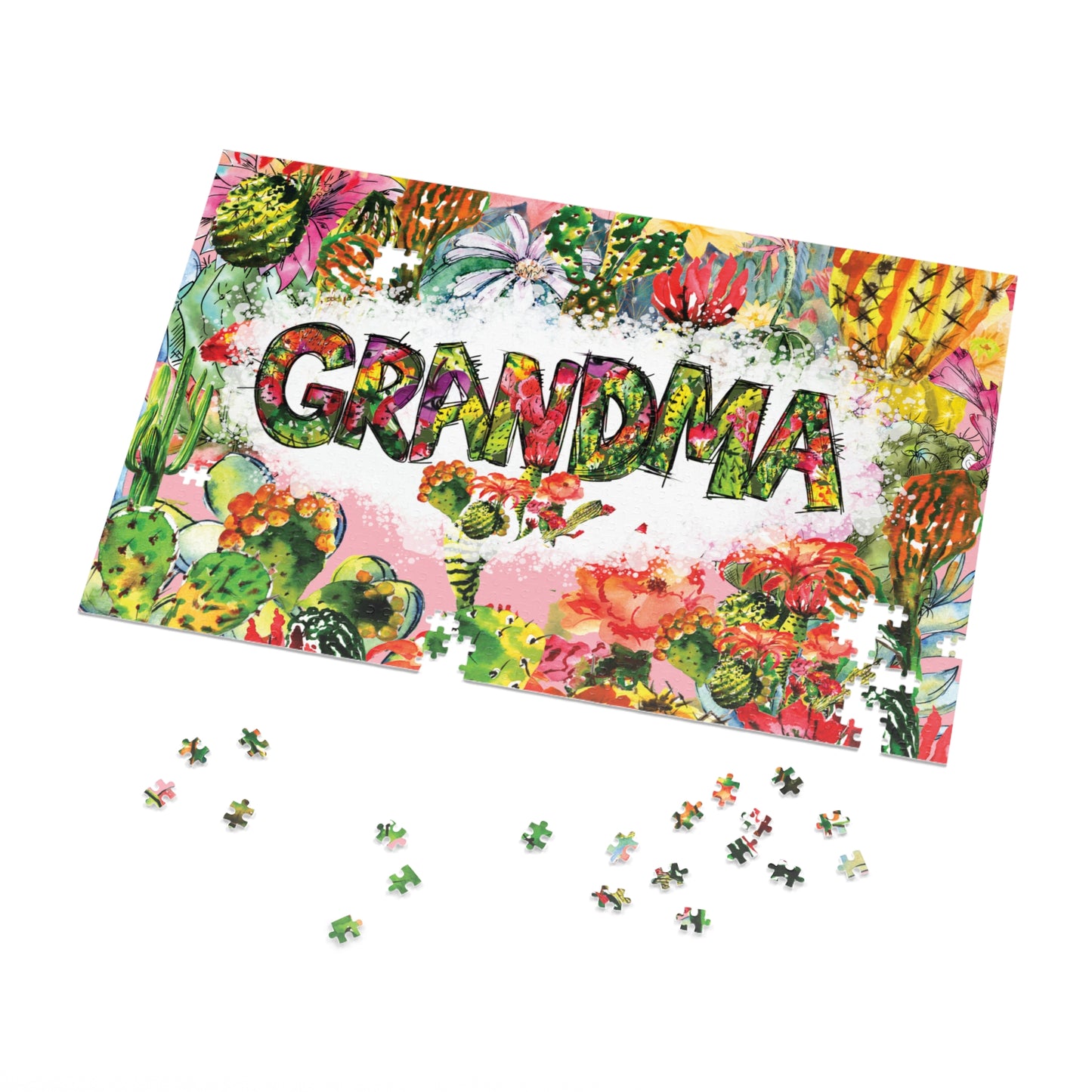 Jigsaw Puzzle, Grandma, Personalised/Non-Personalised (30, 110, 252, 500,1000-Piece)