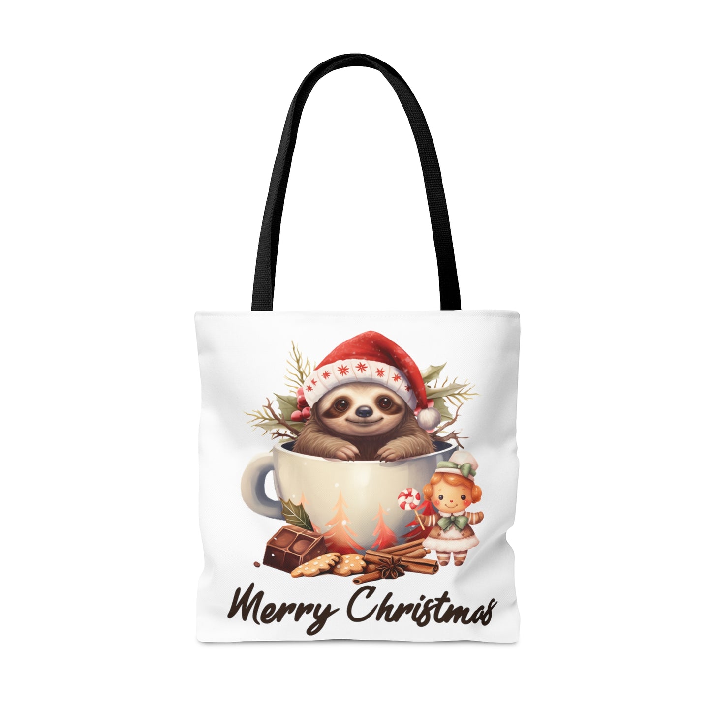 Tote Bag, Christmas, Sloth, Personalised/Non-Personalised Tote bag