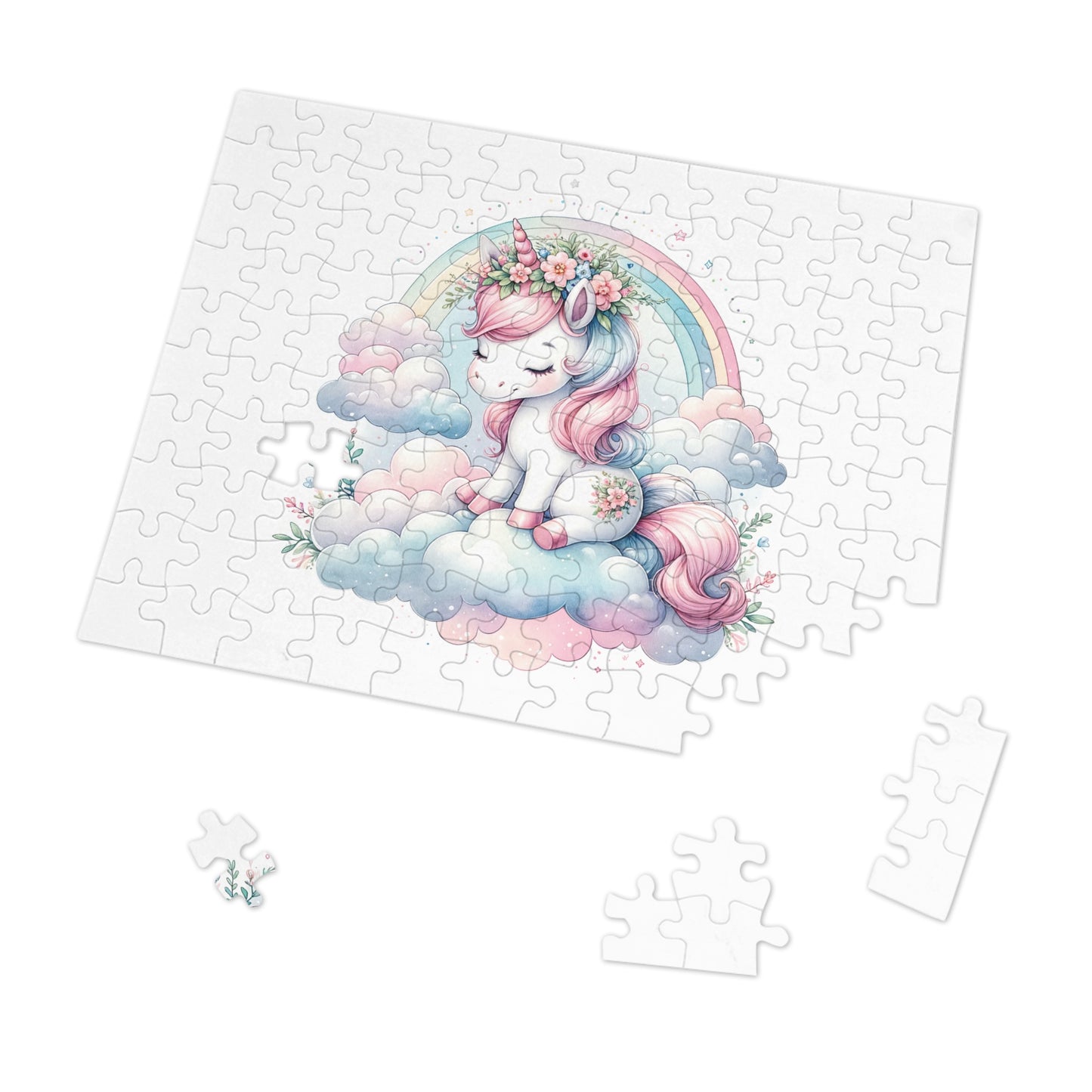 Jigsaw Puzzle, Unicorn, Personalised/Non-Personalised (30, 110, 252, 500,1000-Piece)