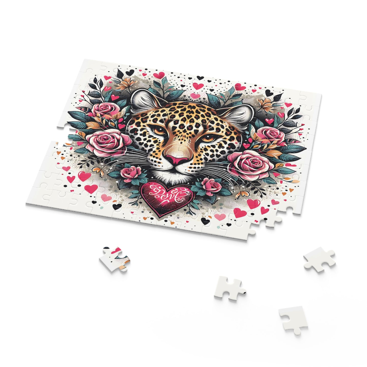 Personalised/Non-Personalised Puzzle, Cheetah (120, 252, 500-Piece)