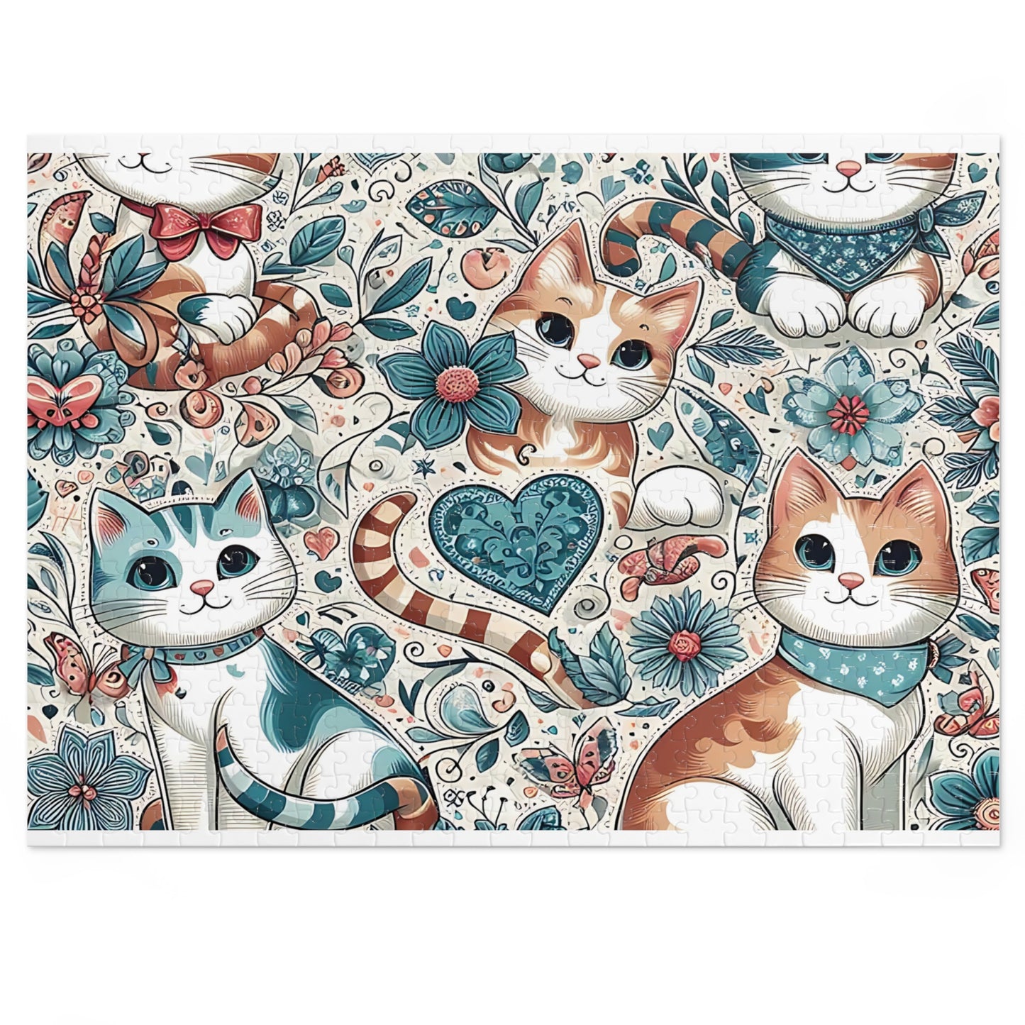 Jigsaw Puzzle, Cats, Personalised/Non-Personalised (30, 110, 252, 500,1000-Piece)