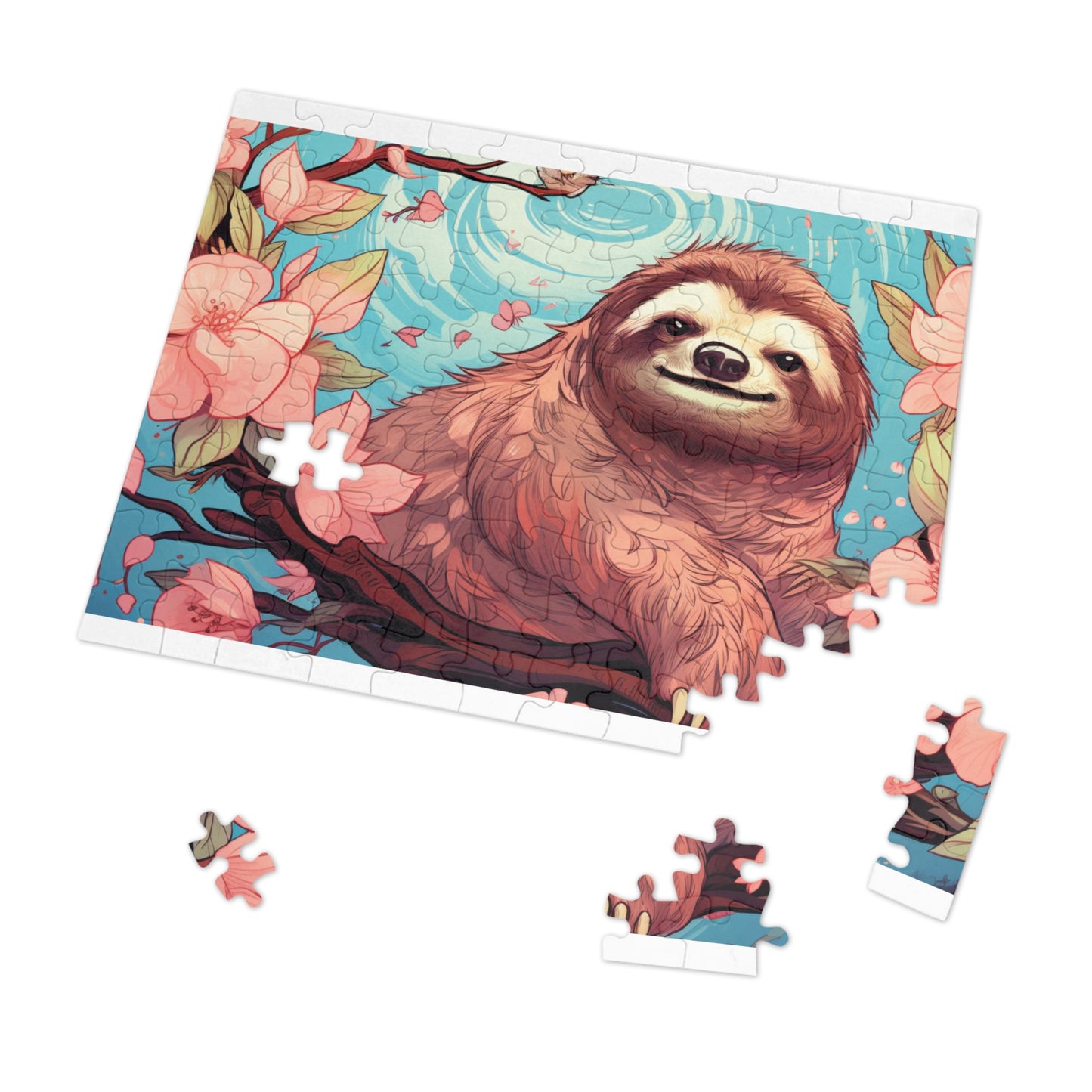 Jigsaw Puzzle, Sloth, Personalised/Non-Personalised (30, 110, 252, 500,1000-Piece)