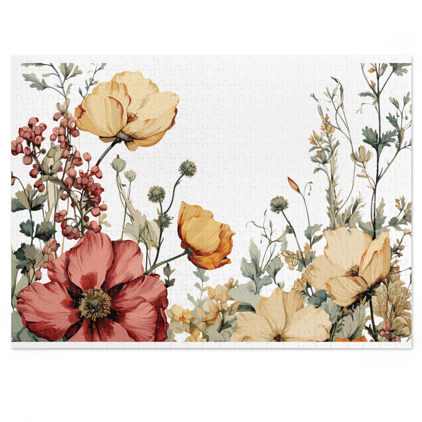 Jigsaw Puzzle, Floral, Personalised/Non-Personalised (30, 110, 252, 500,1000-Piece)