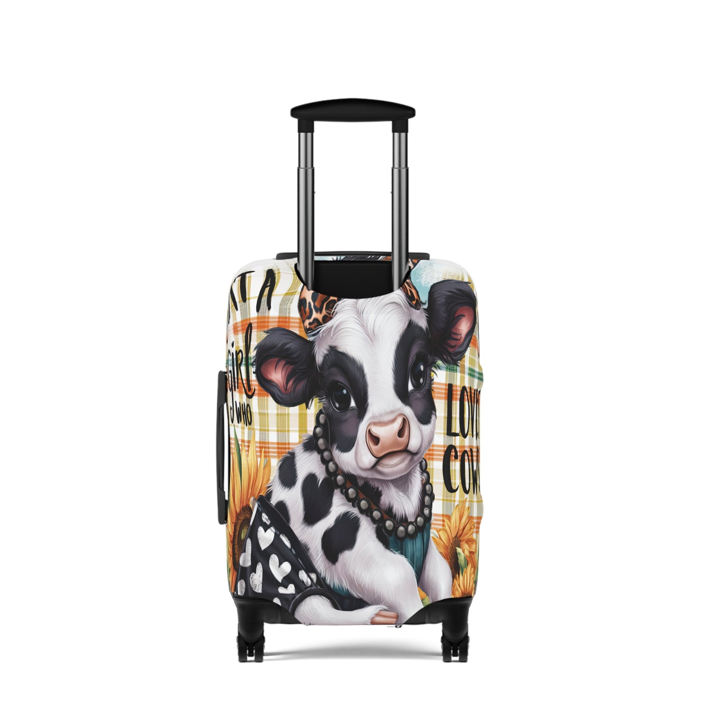 Luggage Cover, Just a Girl who Loves Cows, awd-3090