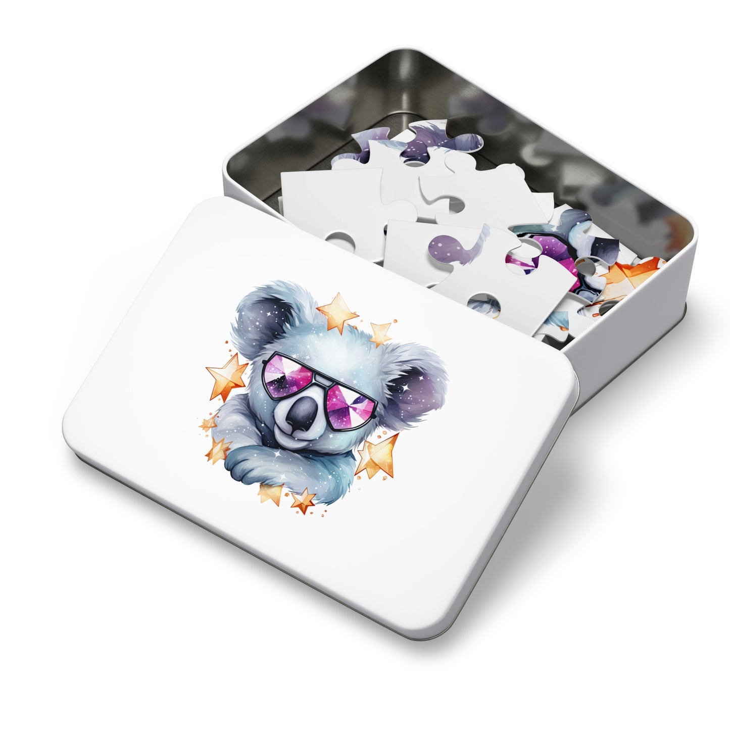 Jigsaw Puzzle in Tin, Australian Animals, Koala, Personalised/Non-Personalised, awd-508 (30, 110, 252, 500,1000-Piece)