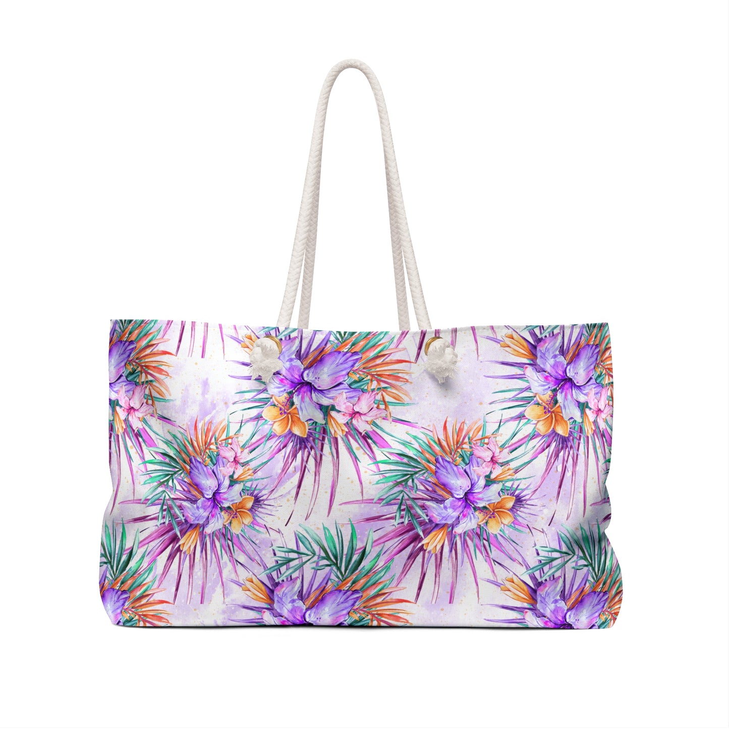 Weekender Bag, Summer Floral, Large Weekender Bag, Beach Bag, Book Bag