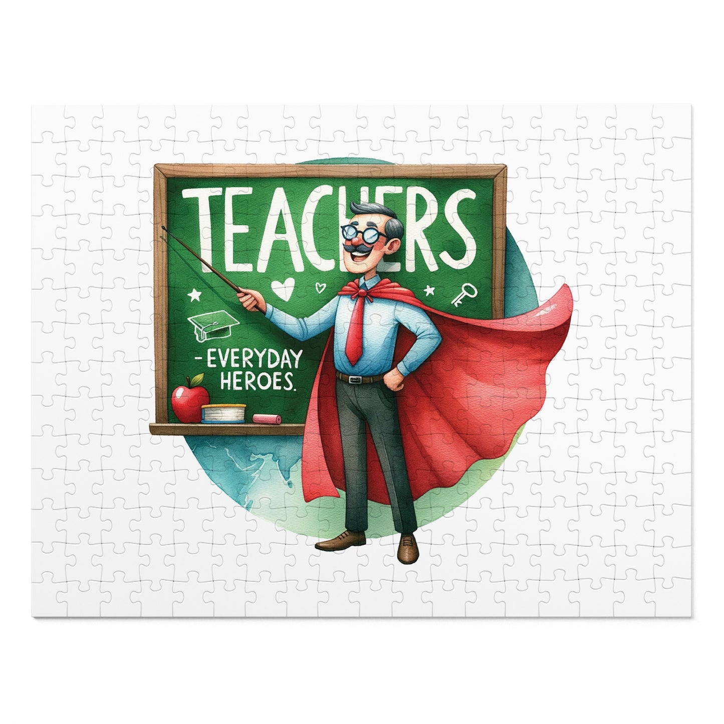 Jigsaw Puzzle, Teacher, Personalised/Non-Personalised (30, 110, 252, 500,1000-Piece)