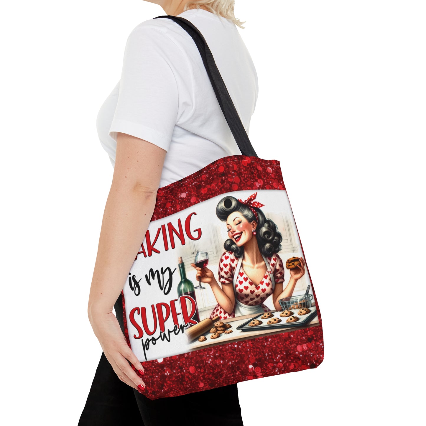 Tote Bag, Retro, Baking is my Super Power