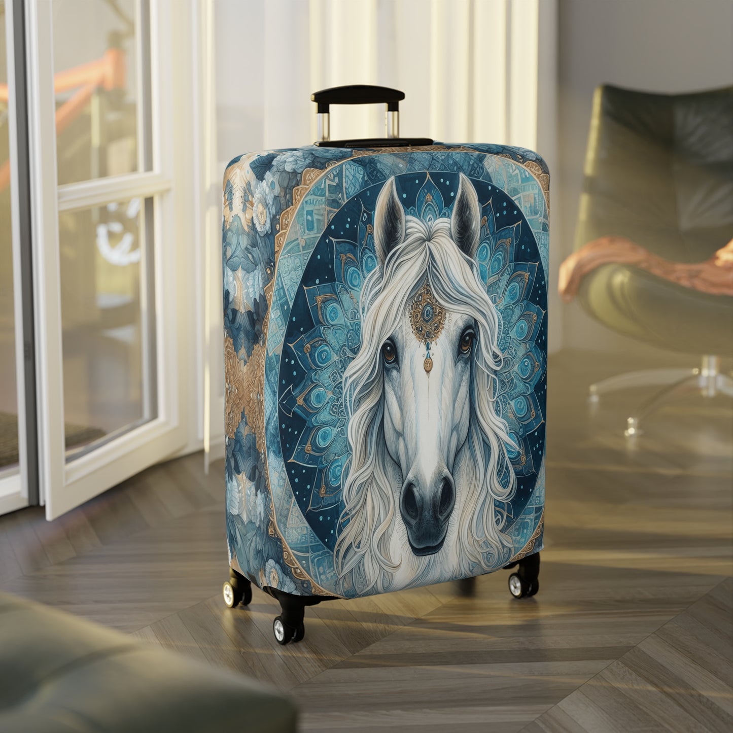 Luggage Cover, Country and Western, Horse Mandala, awd-1704